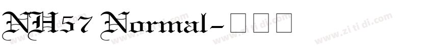 NH57 Normal字体转换